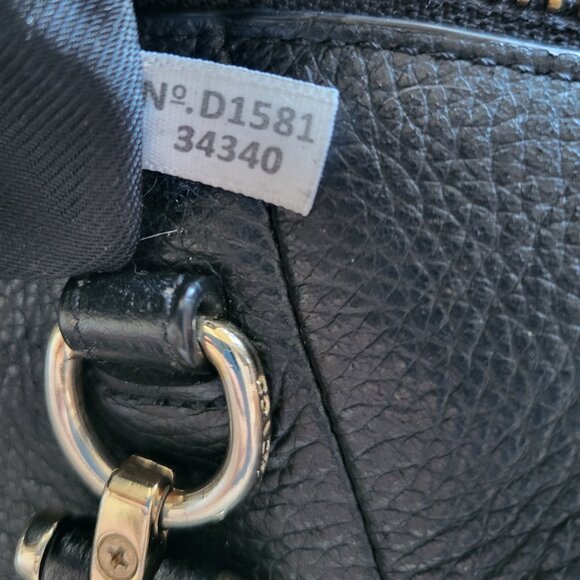 Coach Purse Black Pebble Leather Prairie Satchel Bag - Picture 14 of 14